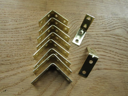Electro brass plated corner - plated,