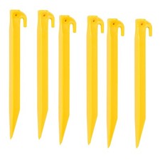 Plastic Angle Tent Pegs 6 Pack
