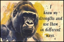 Postcard - Gorilla - Any Occasion - Divided Back - 4" x 6" - CL216