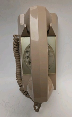 Vintage biege rotary dial wall - dial,