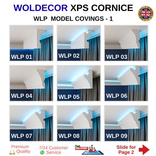 Coving cornice moulding led - cornice,