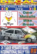 DECAL VAUXHALL ASTRA GTE D.METCALFE MANX R. 1988 (06)