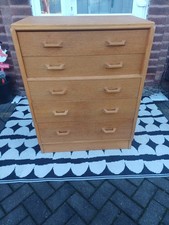 Vintage G Plan Brandon Oak Chest of Drawers Tallboy Can Deliver