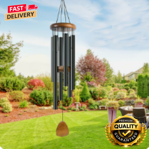 Wind chimes black large deep - wind,