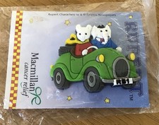 RUPERT BEAR & FRIEND In A Car