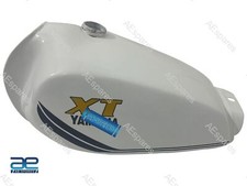 Fits For Yamaha XT 250 3Y3 4Y1 White Painted Petrol Fuel Gas Tank 1980-1990 GEc