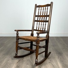 Antique 20th Century Rocking Chair In Oak ( REF AF-3292 )