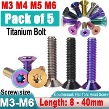 TC4 Titanium Bolts M3 M4 M5 M6
