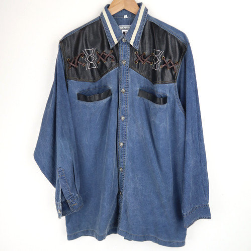 Vintage 90s western shirt - 90s,