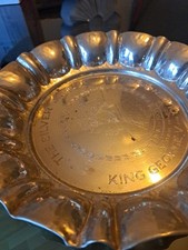 RARE CHROMIUM PLATE TRAY KING