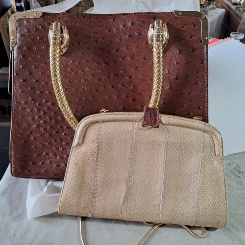 Vintage faux snake - snake, handbag