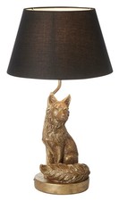 Table Light Gold Fox Vintage Paint Endon 106796