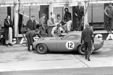 Charles Vogele Les Leston Vogele & Leston Lotus Elite the pit lane- Old Photo