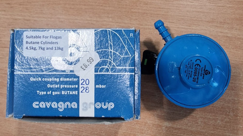 Gas regulator suitable - suitable, for