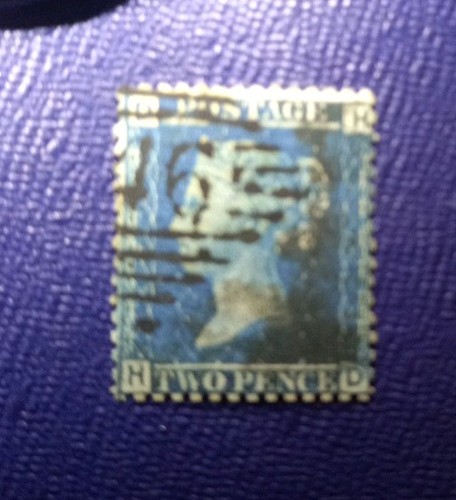 Queen victoria penny blue - penny,