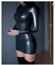 Latex Rubber Gummi Catsuit Full Body Tight Fitting Bodysuit Fancy Dress