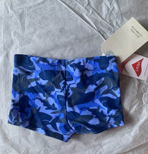 Zara Baby Blue Boys Swimming Trunks Camouflage Sharks Pool Holiday 12 - 24 month