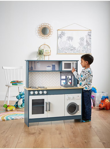 Wooden kids play kitchen set - kitchen,