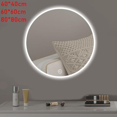Round led bathroom mirror - round,