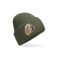 ITALIAN SPINONE EMBROIDERED BEANIE HAT UNISEX ADULT 15 COLOURS GIFT BOX