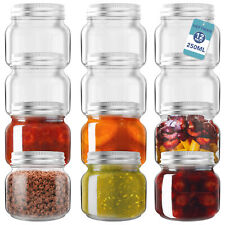 HEFTMAN Glass Mason Jars with