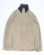EWM Men's Beige Mid-Length Zipped Jacket M
