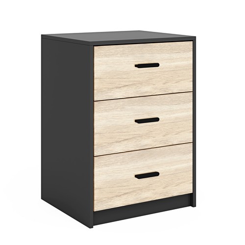 Modern white drawer bedside - modern,