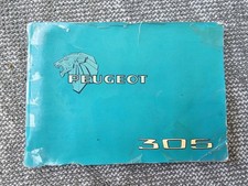 Peugeot 305 owners handbook