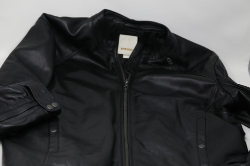 Diesel black sheepskin leather - sheepskin,