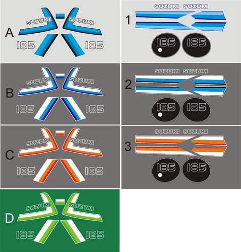 Suzuki ts185er decal kit - suzuki,