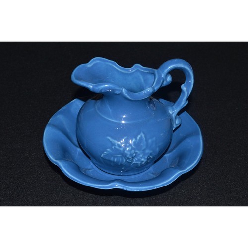 Mccoy bowl and pitcher blue - mccoy, pitcher,