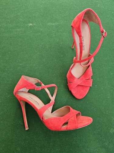 Pura lopez heels sandals red - lopez,
