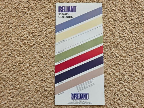 Reliant rialto scimitar colour - reliant,
