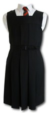 Traditional Black Girls School Uniform Box Pleat Gymslip - Adult Sizes