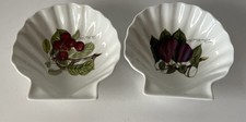 Portmeirion Pomona Oyster/Scallope Shaped Dishes X 2 Vgc 