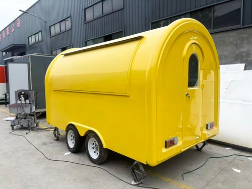 Yellow mobile catering - yellow, food