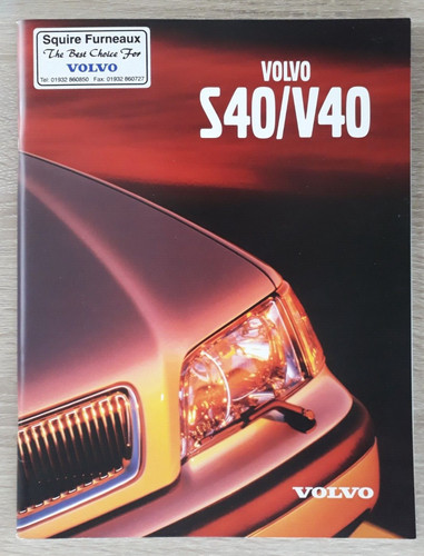 Volvo s40 v40 brochure 1999 - volvo, /
