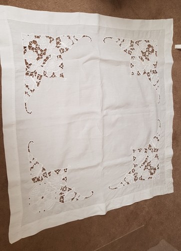 Vintage linen tablecloth - vintage,