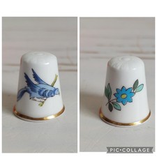 Spode Bird Flower Thimble Fine