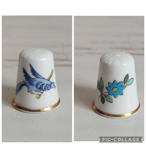 Spode bird flower thimble fine - flower,