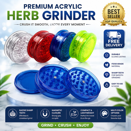 Magnetic plastic grinder - grinder, 60mm