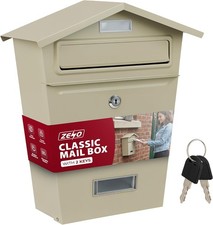New large steel post box - large,