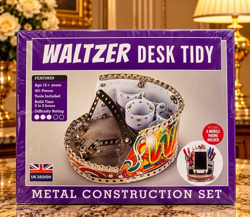 Waltzer desk tidy - tidy, metal