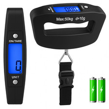 50KG DIGITAL TRAVEL PORTABLE HANDHELD WEIGHING LUGGAGE SCALES SUITCASE BAG