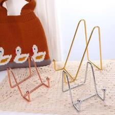 1pc Metal Plate Stands Plate Display Stand Frame Photo Decorative Holder