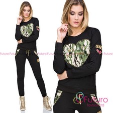 Ladies Shiny Loungewear Tracksuit Casual, outwear, streetwear, fitness FZ117