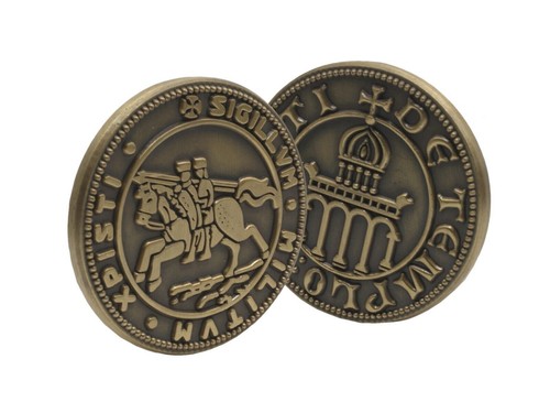 Masonic knights templar coin - masonic,