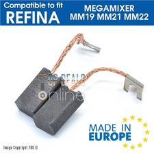 Carbon Brushes for REFINA Megamix MM19 MM21 MM20 MM23 Paddle Mixer 110v & 240V