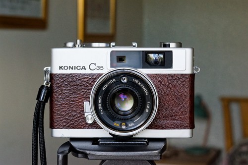 Konica c35 rangefinder camera - konica,