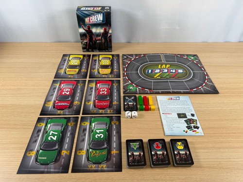Pit crew board game - board, geoff